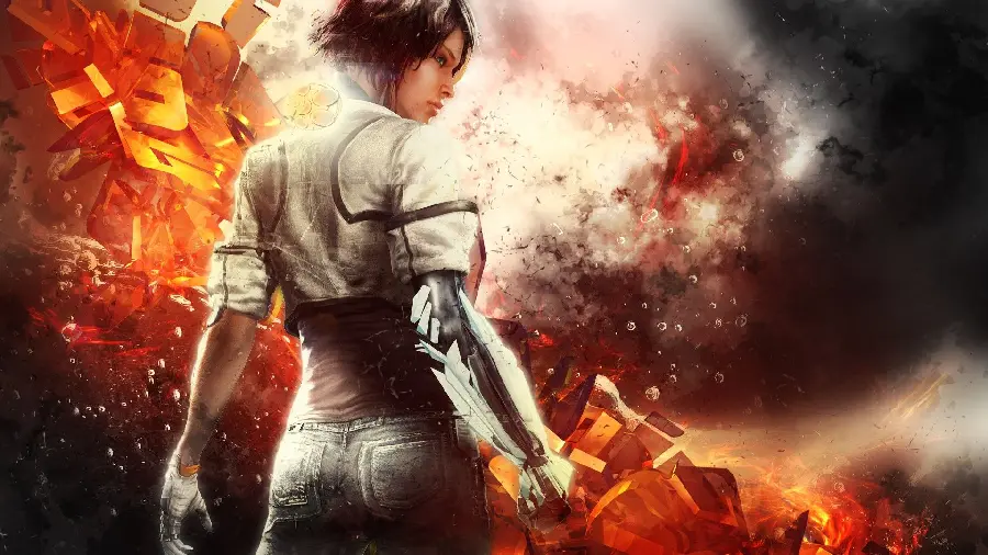 Download the background design of the latest computer game action for girls 