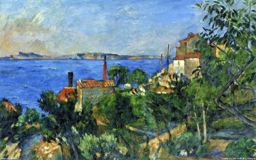 Wallpaper of a painting by Paul Cezanne for art lovers