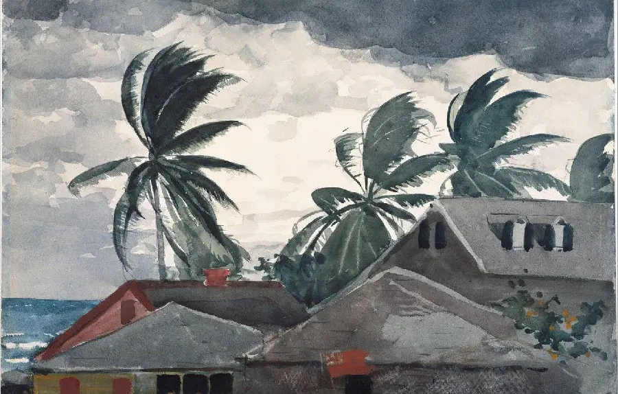 Painting of a Bahamas Hurricane by Winslow Homer | American Fine Arts