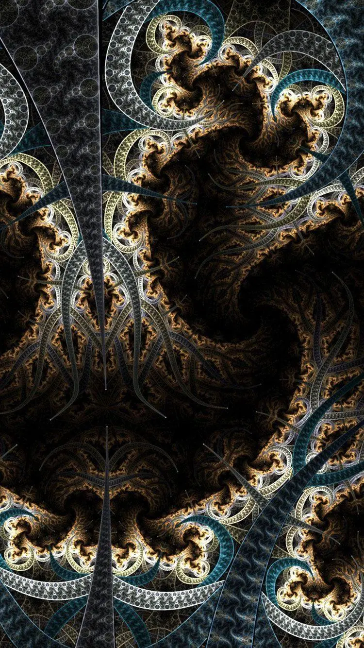 Artistic Fractal Wallpaper for Printing on Office Cover
