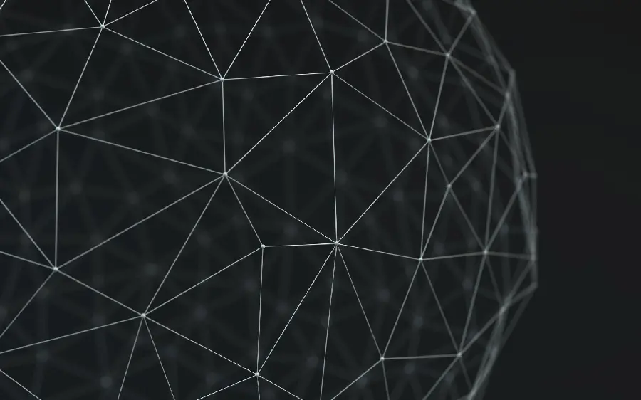 3D Wireframe Abstract Geometric Patterns Photo 