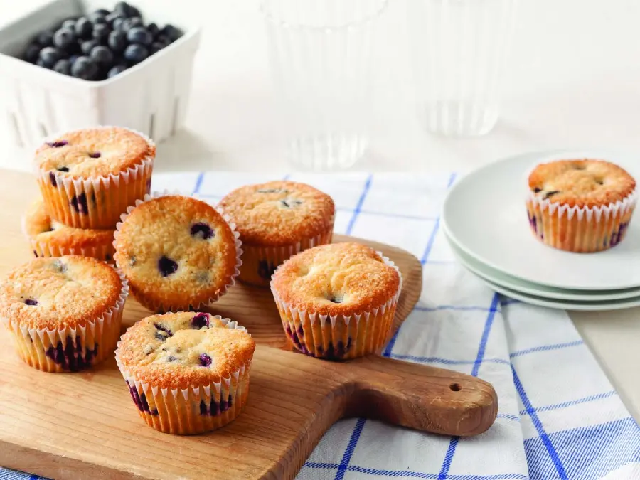 Image of a blueberry muffin the best nutritious cookie for children 