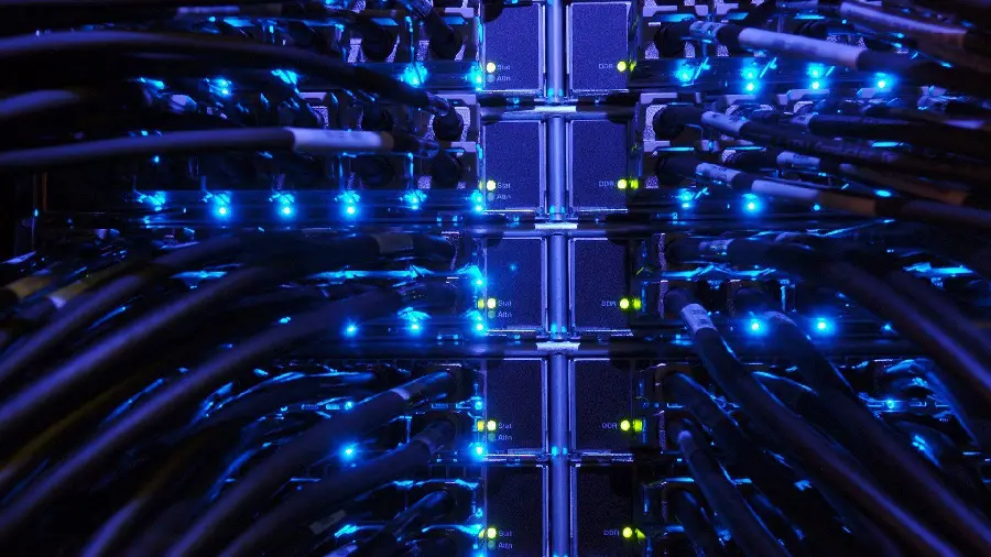 Data or data center Wi-Fi wireless network systems stock photo