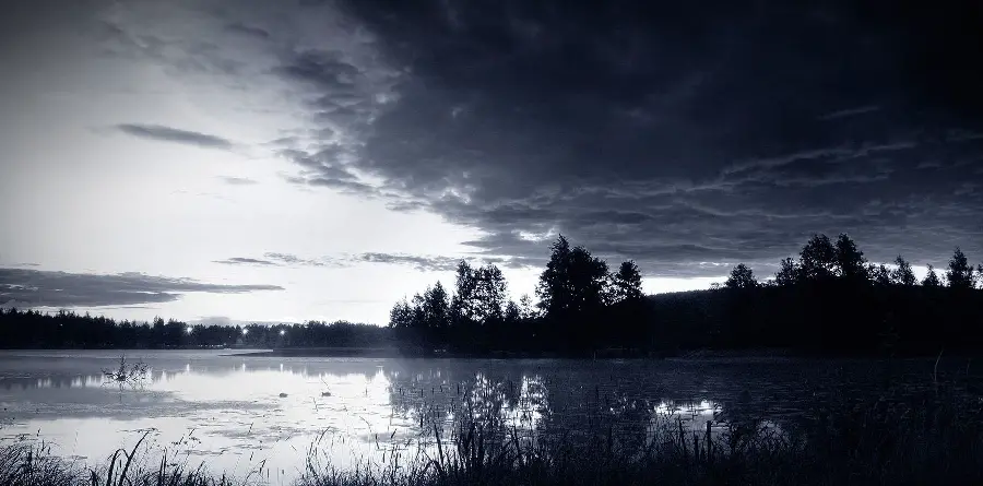 Background in the theme of dark surreal landscape for desktop