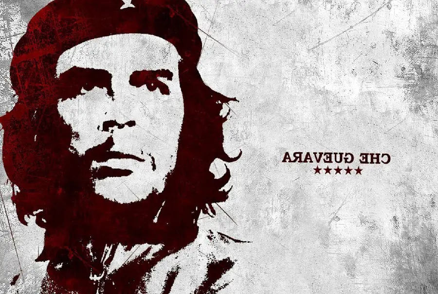 Stock photo of Ernesto Che Guevara, the main character of the Cuban revolution, suitable for poster printing 