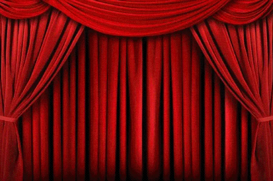 Free download vector and image of the red curtain of the theater