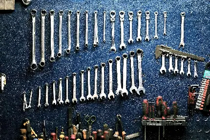Professional photos of garage and workshop tools collection