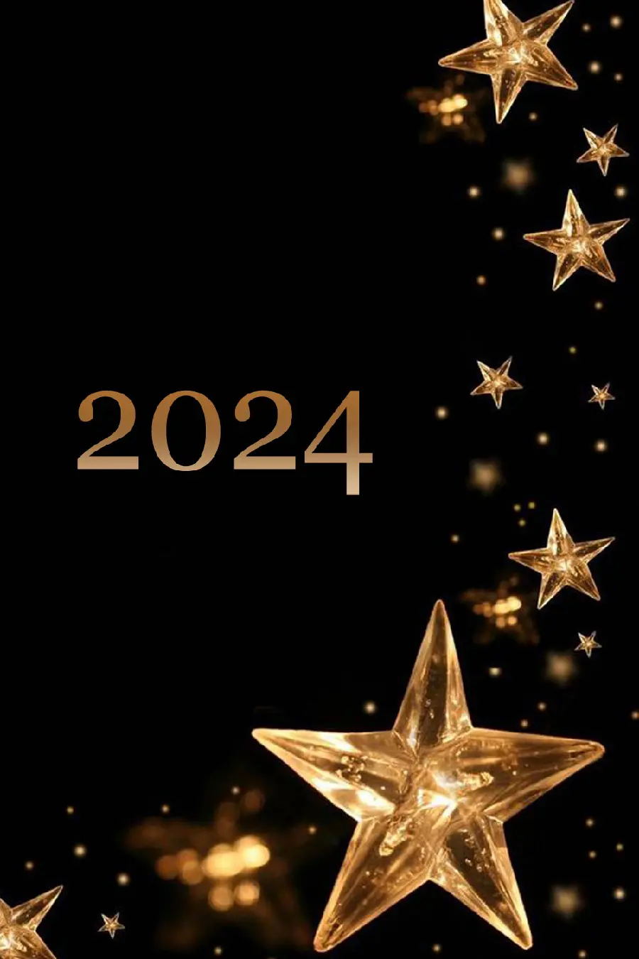 Special and unique image for New Year and Christmas 2024 greetings