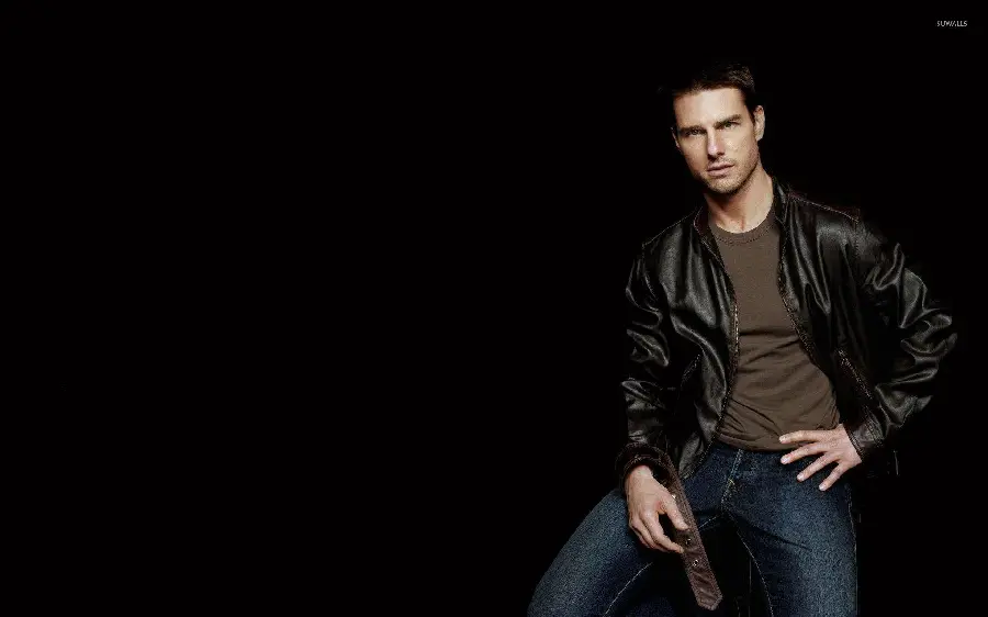 High quality background image of Tom Cruise with a black background