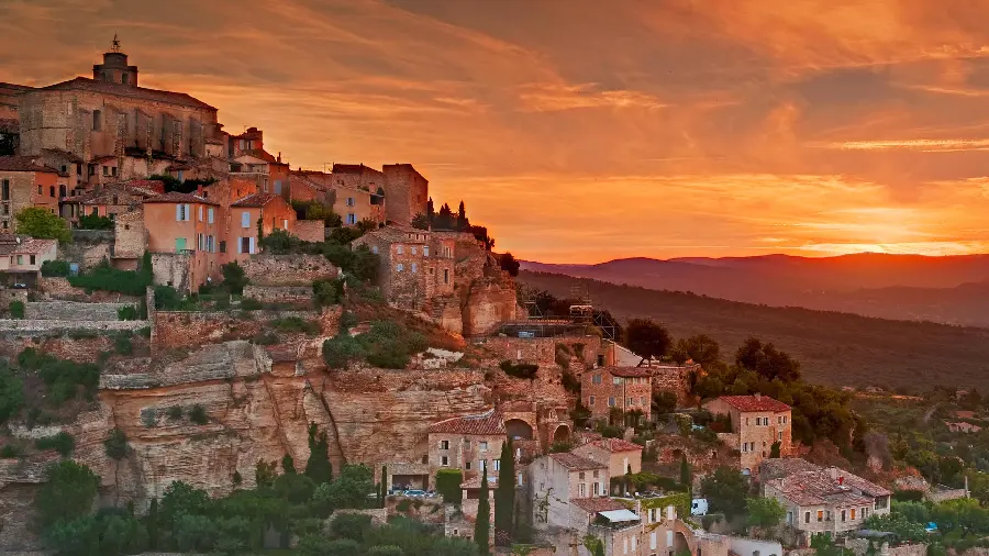 The Most Stylish Background of a Pleasant and Romantic Sunset Design 