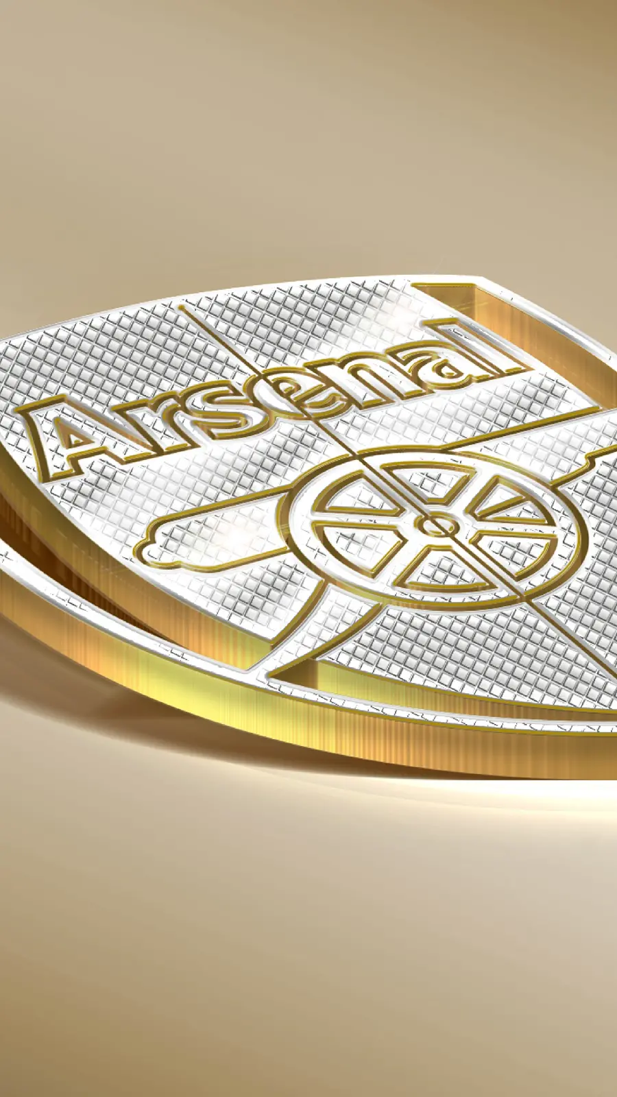 Arsenal Logo Background and Wallpaper Made with Gold Full HD 