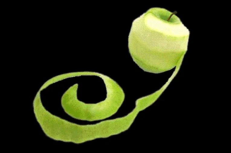 High quality photo of a sour, delicious and juicy green apple