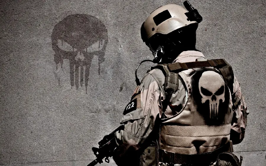 Artistic Profile Photo with American Soldier and Military Design