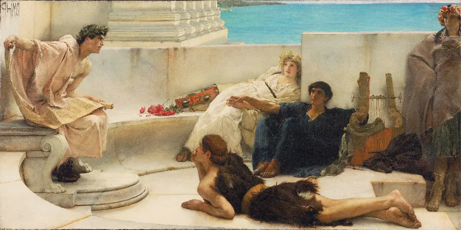 Image of classical and traditional art paintings, models of cultural and historical works