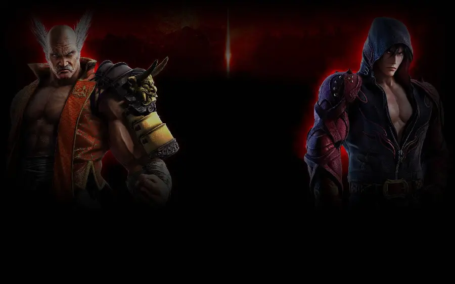 Heihachi Mishima Dark Background Wallpaper