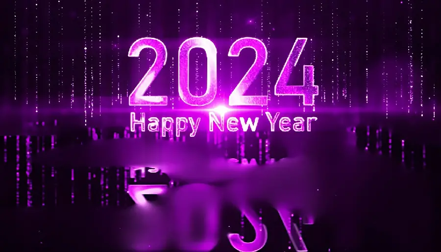 Graphic photo of New Year and Christmas 2024 congratulations in HD quality