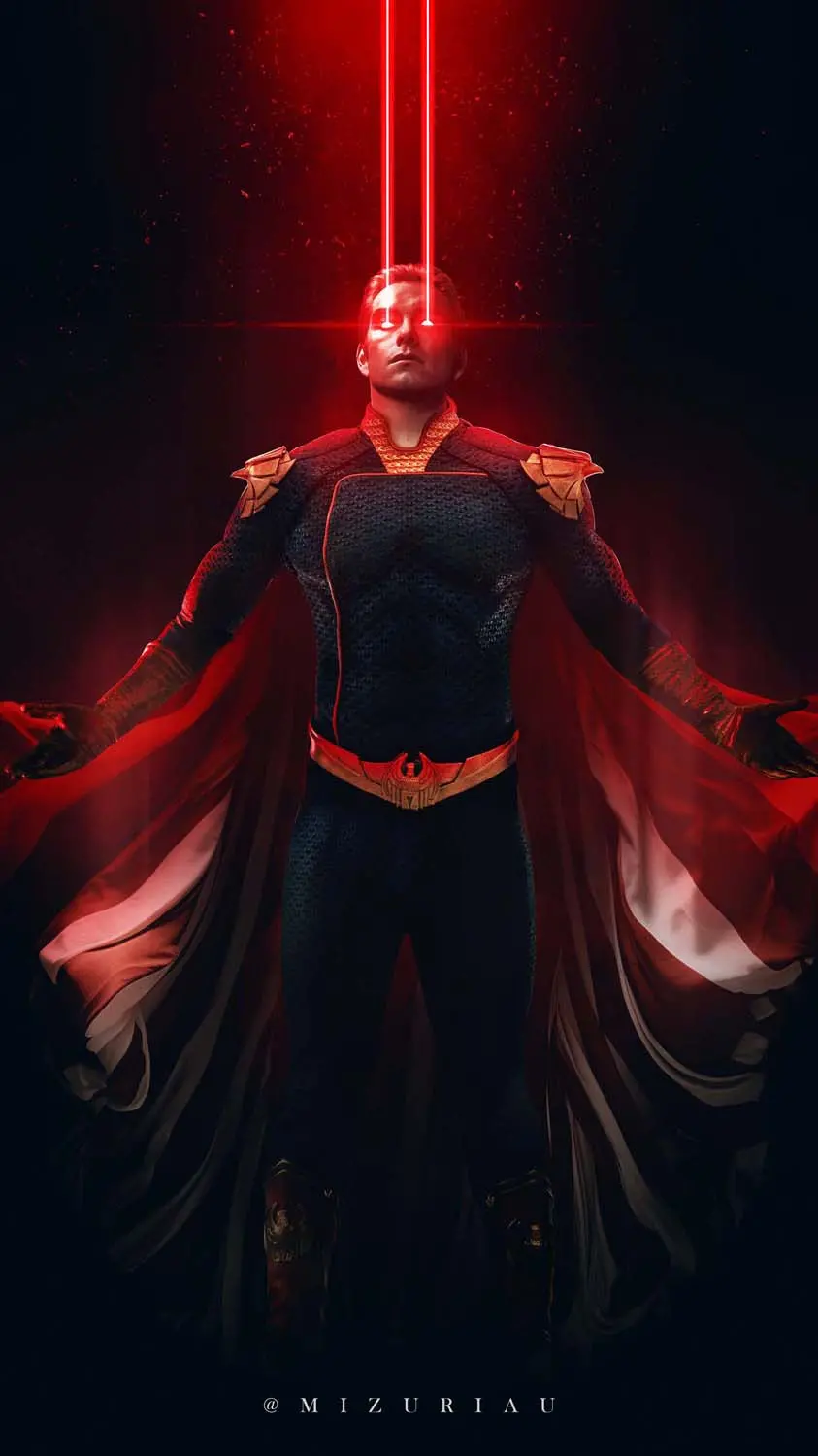 Homelander wallpaper with dark background