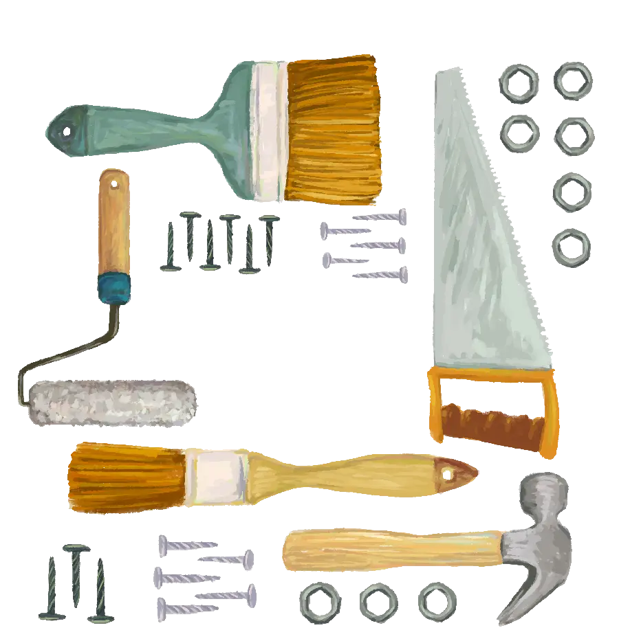 PNG and Telephoto Image of Carpentry Supplies for Professional Logo Design