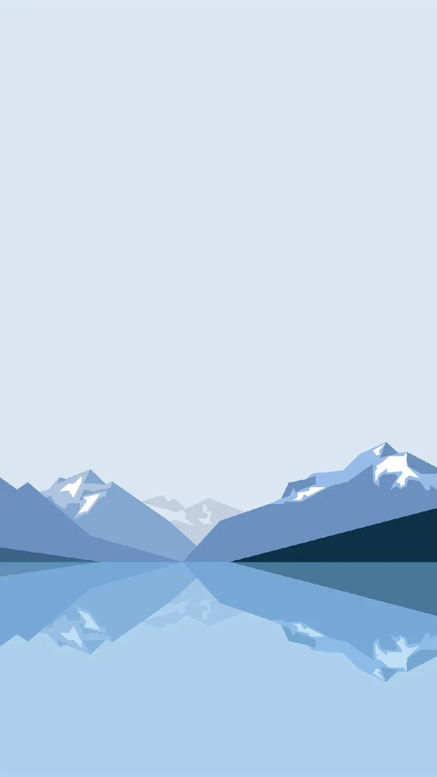 High quality minimalist design photo of glaciers and cold places