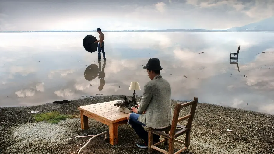 Download special and strange stock photos working on clouds