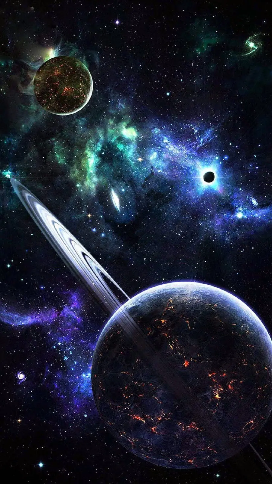 Image Amazing and very attractive astronomy and planets with bright colors 