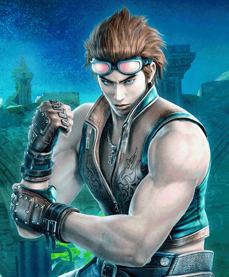 The cutest graphic photo of Hwoarang, the character of the Tekken video game series