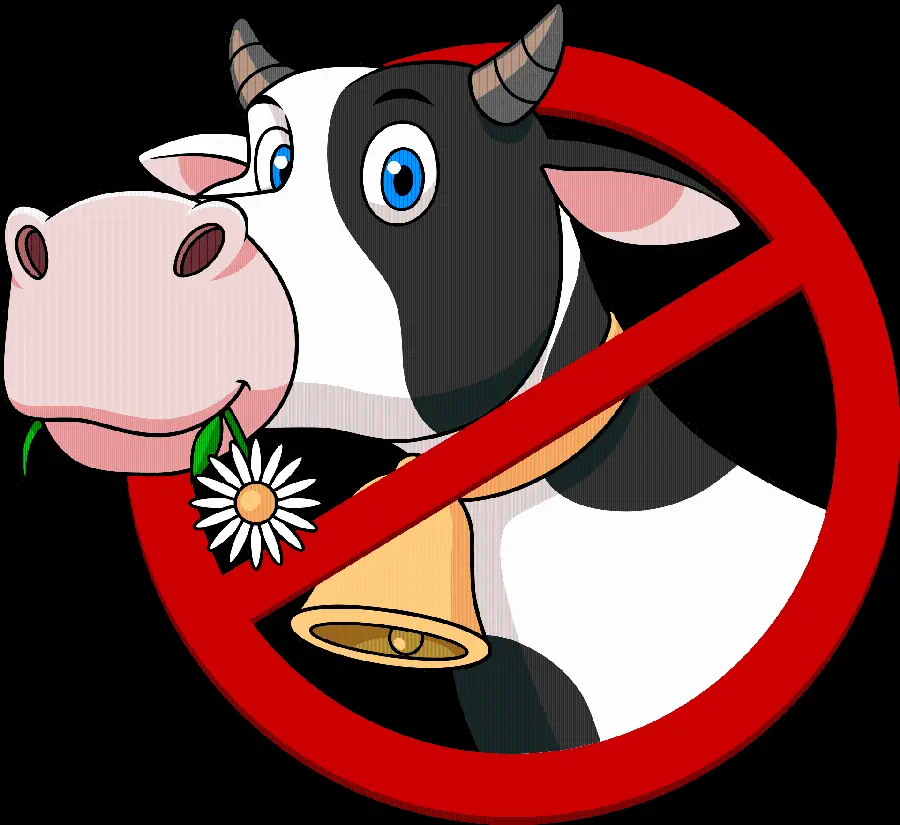 Cute and Googly Animated Cartoon Cow PNG Image 