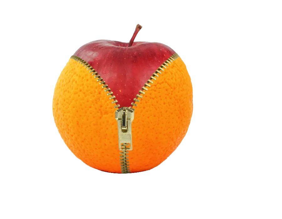 Download an interesting and spectacular photoshopped photo of a red apple in PNG format 