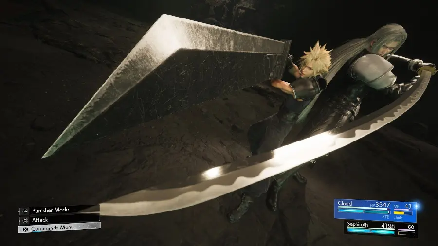 Cool Stock Image of the Moment of Fight in the Game Final Fantasy 7