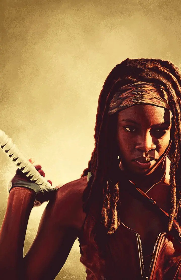 Michonne photo, a smart and strong black girl in the Walking Dead series