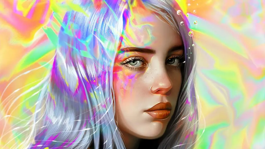 Photo of Billie Eilish, the singer of the song When the Party's Over Therefore I Am