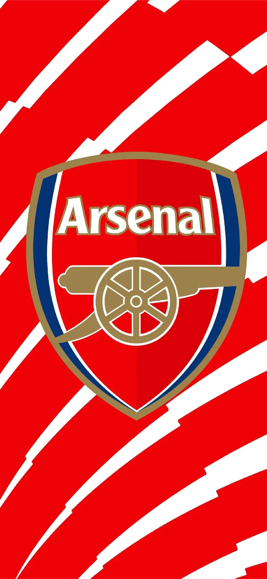 Download the best background image and wallpaper with the Arsenal logo football design