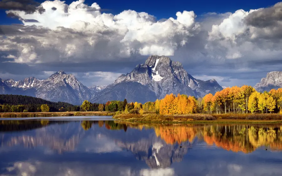 Wallpaper of nature with the thousand colors of autumn season full hd
