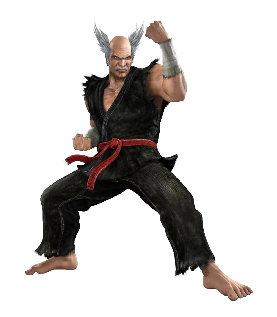Background photo of Heihachi Mishima on white background