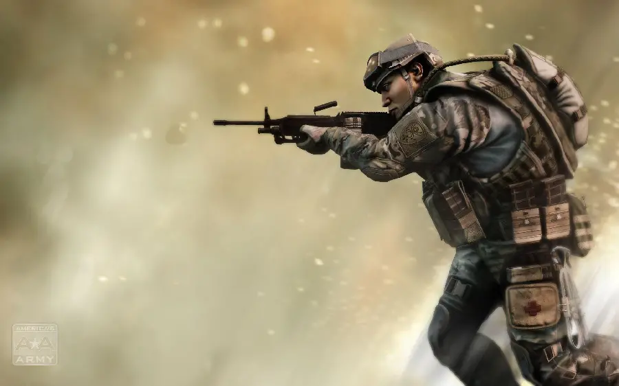 Animation photo of a soldier fighting and fighting for background