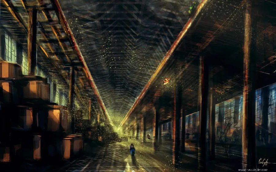 Desktop Background Photo of Industrial Factory Without Text and Logo