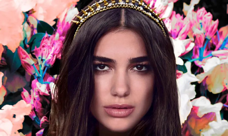 Download background picture of Dua Lipa, a singer, artist with a special voice