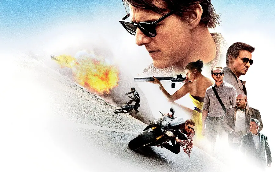 Poster The popular movie Mission Impossible starring Tom Cruise