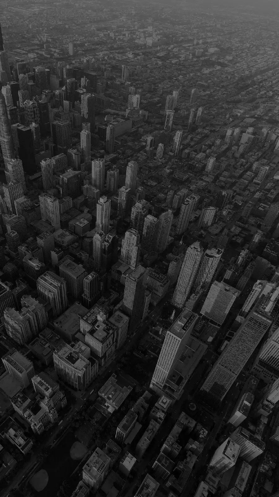 Black and white theme high rise building wallpaper for phone