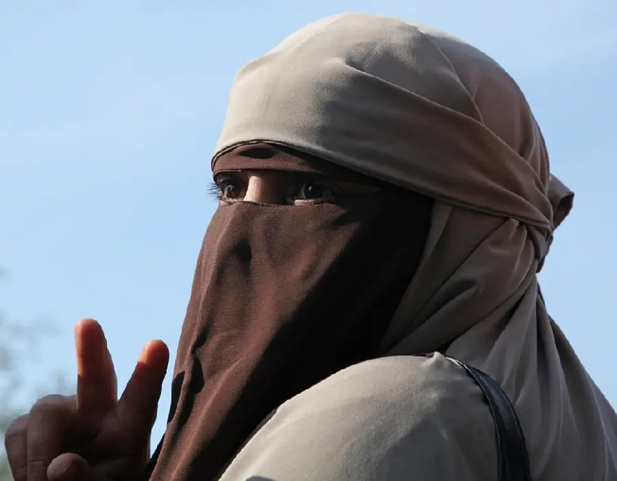Profile photo taken of a girl with a new niqab 2024