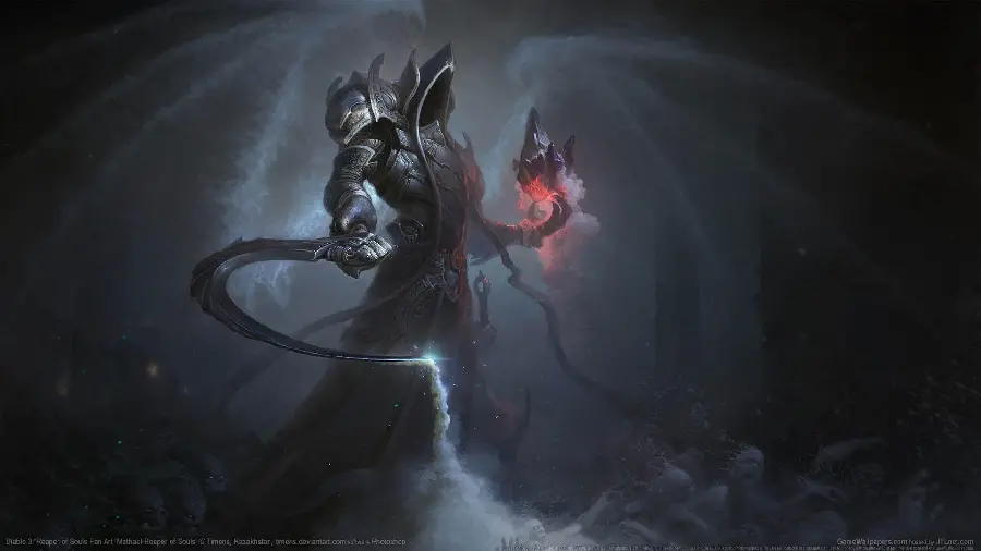 A wallpaper from Diablo, an action and role-playing game