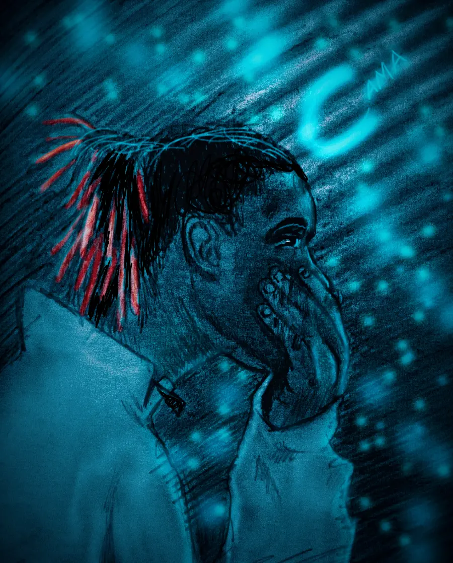 Young player Eduardo Camavinga's painting and words for his fans