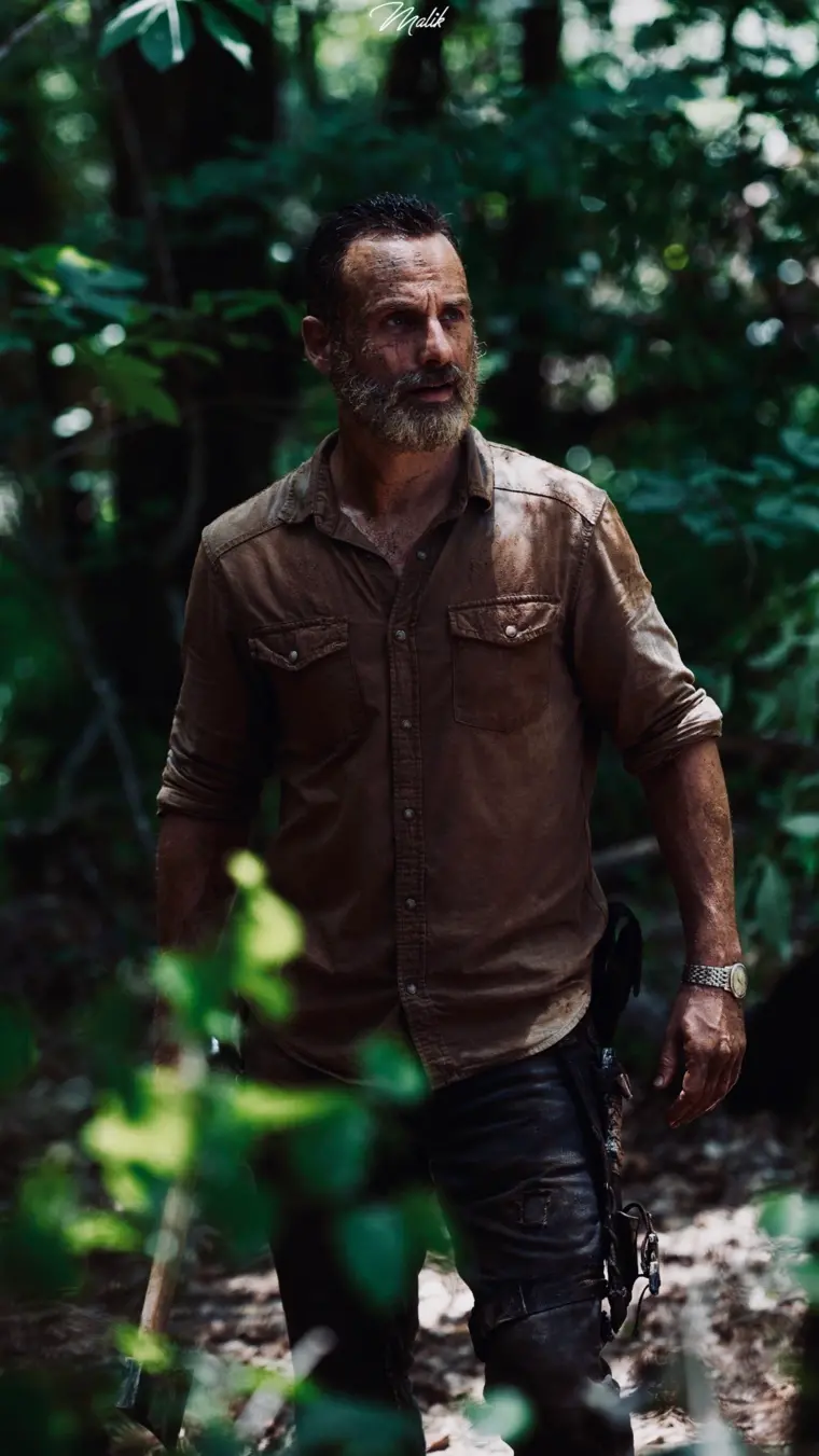 Photo of Rick Grimes and Michonne, the leaders of the survivors in the Walking Dead series