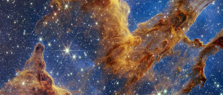 4k quality image of the mysterious and amazing space by the James Webb Space Telescope