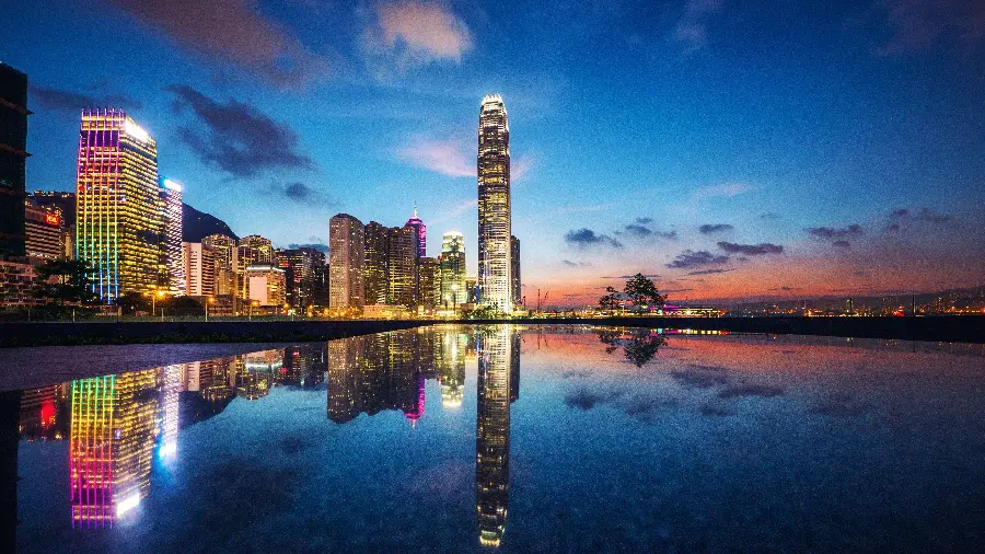 Beautiful wallpaper of Hong Kong architecture in very good quality 8k