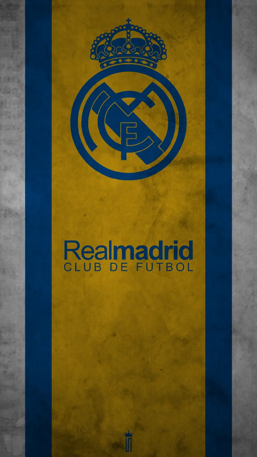 Download the Real Madrid logo picture with text in HD quality 