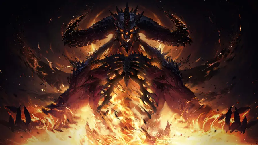 Scary Diablo Game Background for Desktop