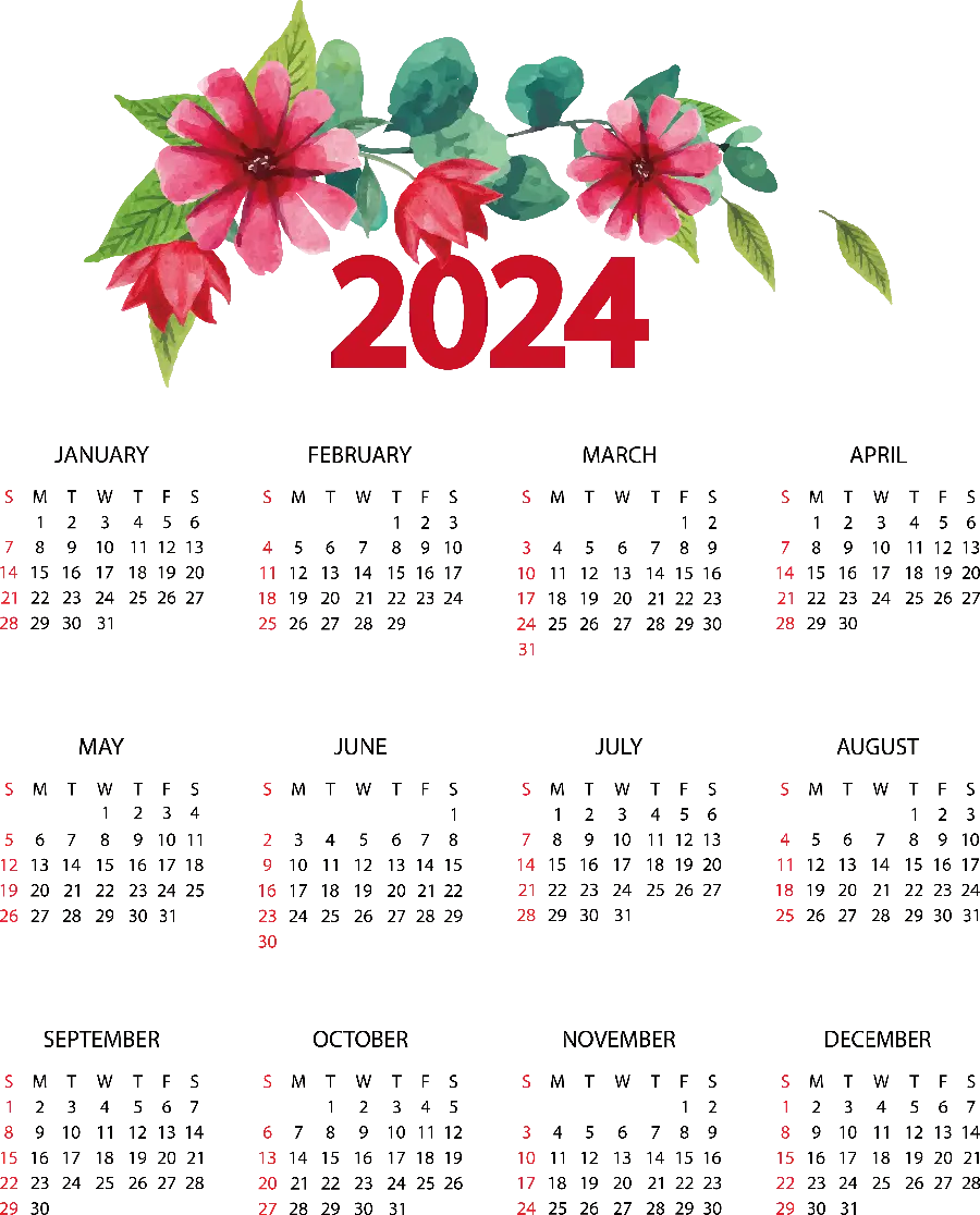 Free download of a quality 2024 calendar with a direct link