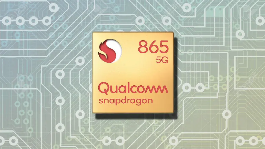 Download the photo of the Snapdragon 865 processor owned by Qualcomm