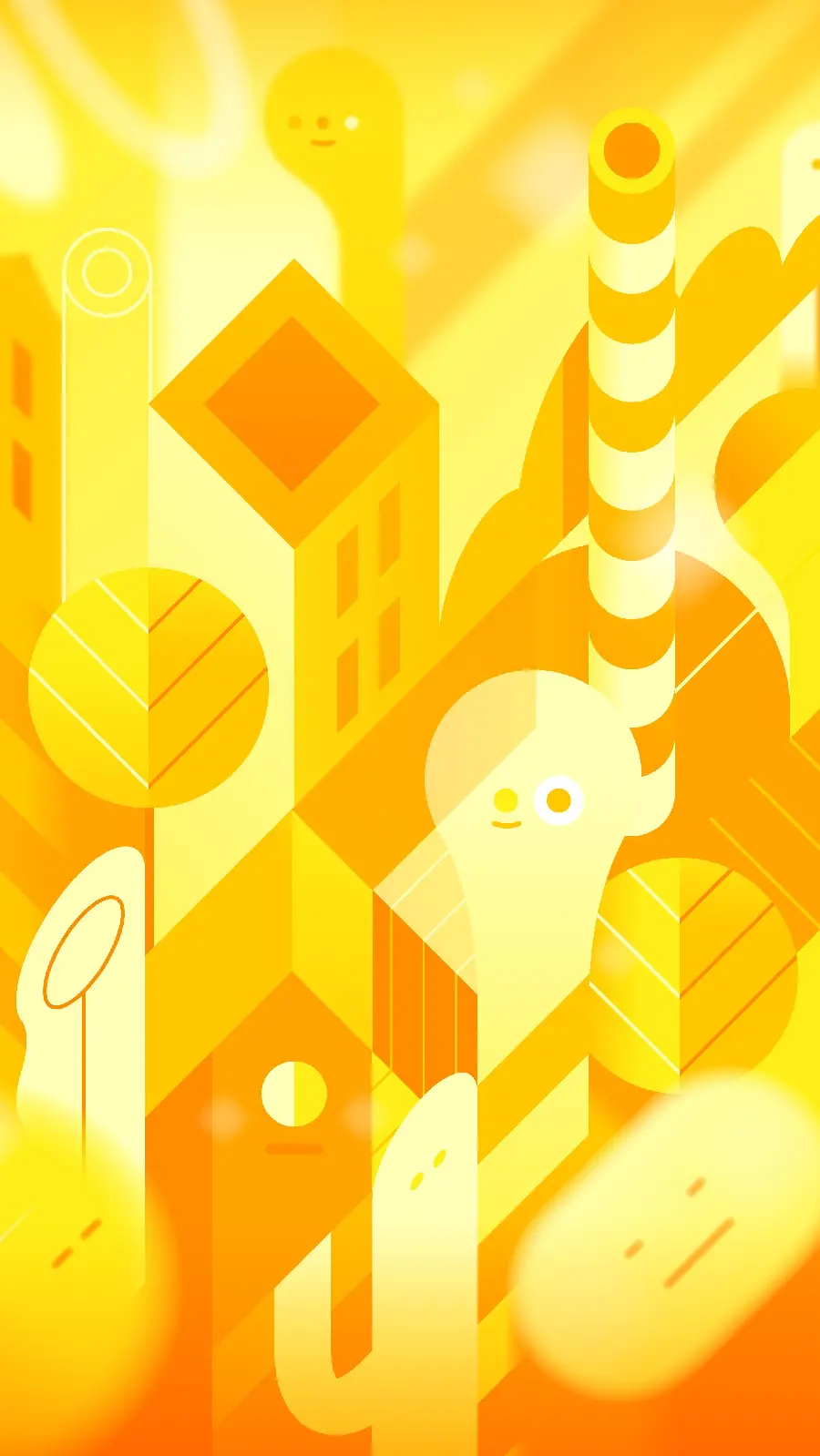 Cool and spectacular background with yellow and orange colors for Samsung Galaxy A15